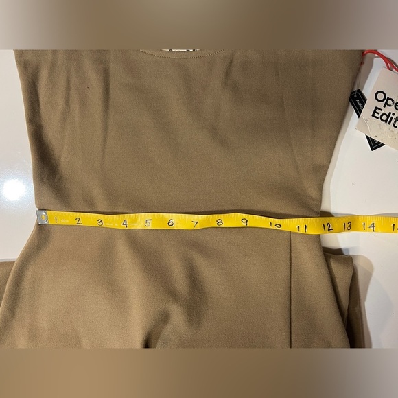 OPEN EDIT Khaki tank scoop neck bodycon midi dress size XS.‎ - Picture 13 of 16